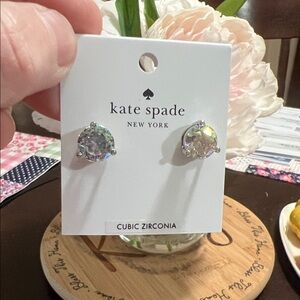 NEW Kate Spade Iridescent Cubic Zirconia Earrings